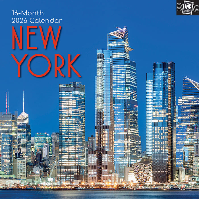 The Gifted Stationery Company 2026 Square Wall Calendar - New York