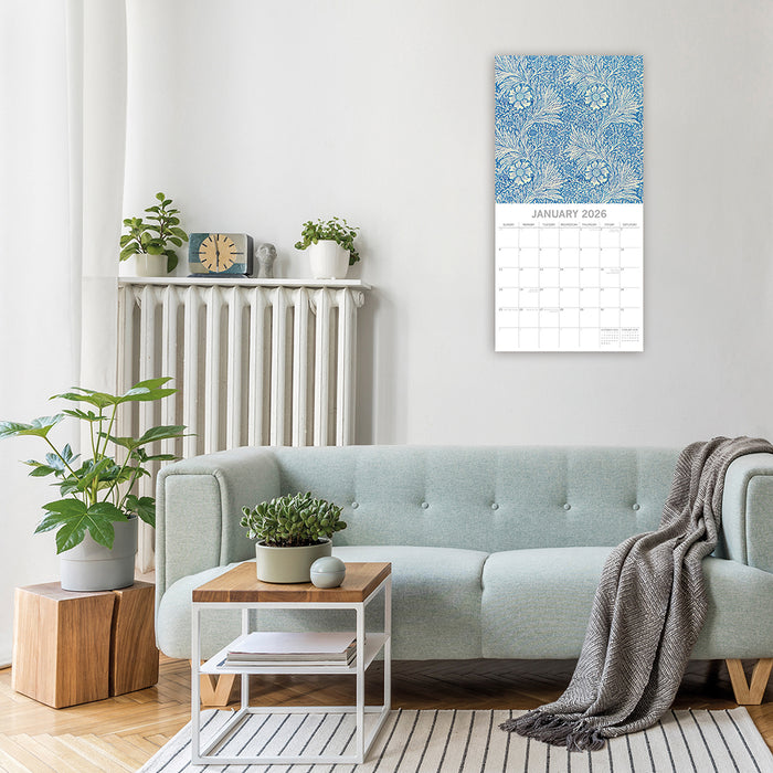 The Gifted Stationery Company 2026 Square Wall Calendar - William Morris