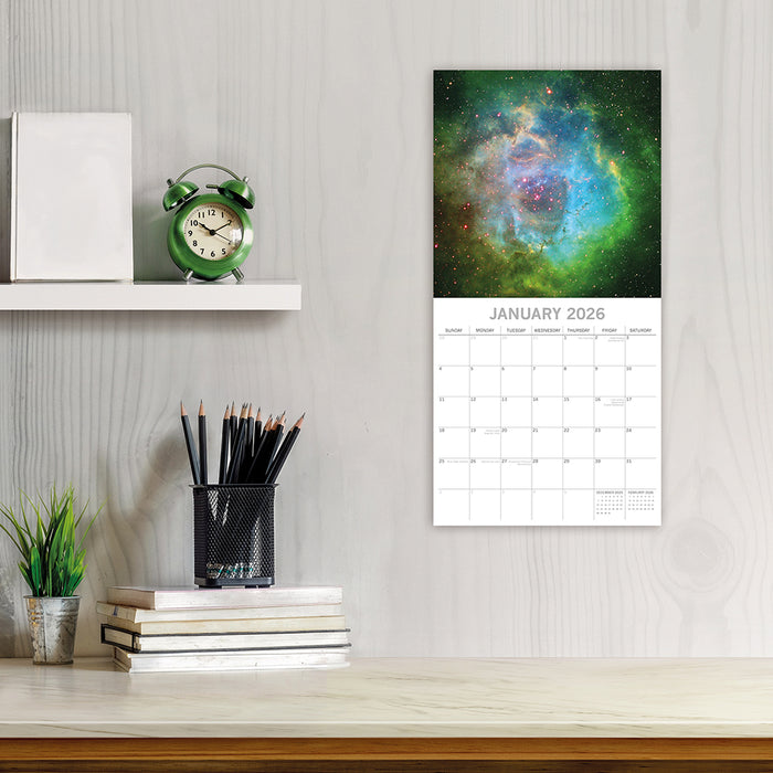 The Gifted Stationery Company 2026 Square Wall Calendar - Space