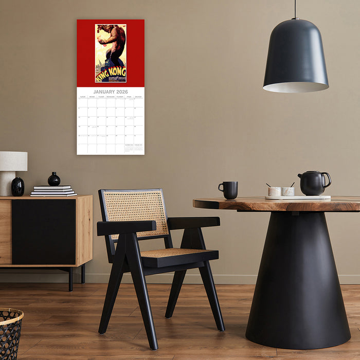 The Gifted Stationery Company 2026 Square Wall Calendar - Classic Movie Posters
