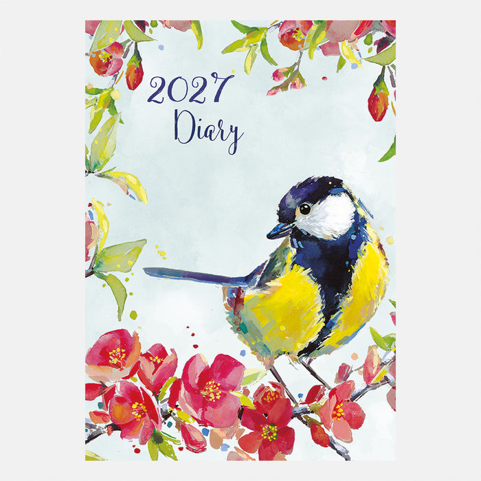 The Gifted Stationery Company 2027 A6 Flexi Diary - Birdsong