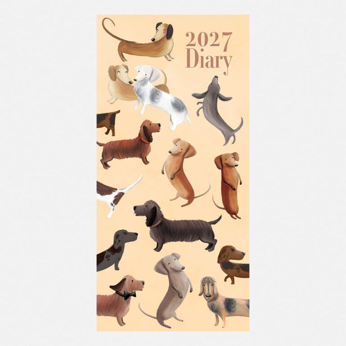The Gifted Stationery Company 2027 Pocket Diary - Dachshunds