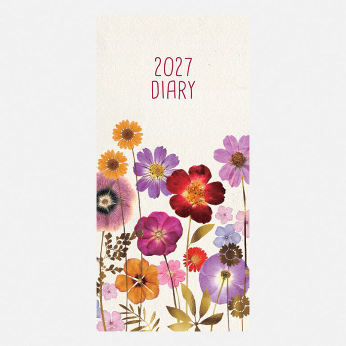 The Gifted Stationery Company 2027 Pocket Diary - Pressed Flowers