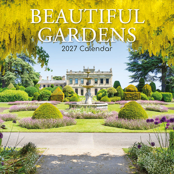 The Gifted Stationery Company 2027 Square Wall Calendar – Beautiful Gardens