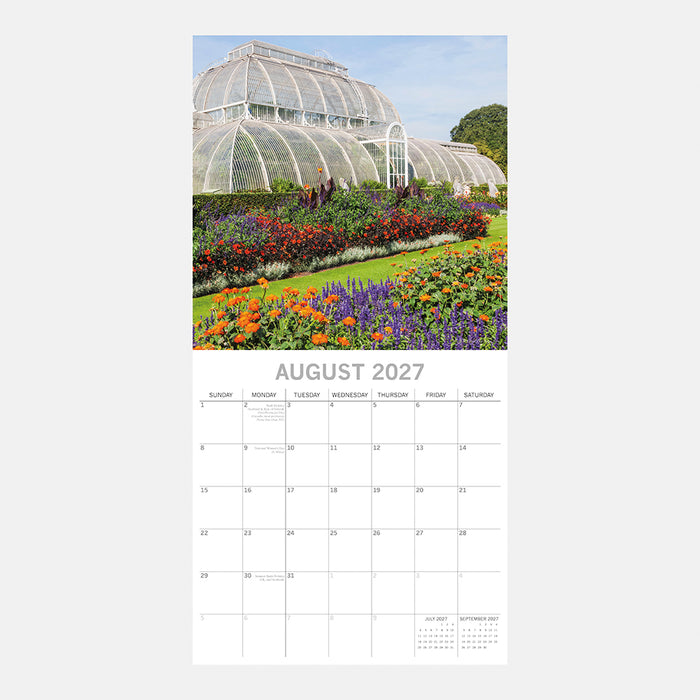 The Gifted Stationery Company 2027 Square Wall Calendar – Beautiful Gardens