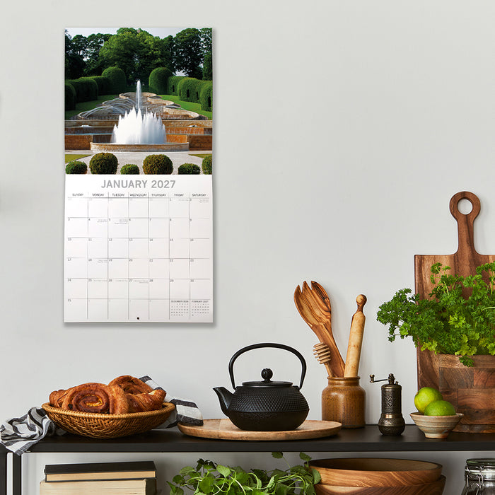 The Gifted Stationery Company 2027 Square Wall Calendar – Beautiful Gardens