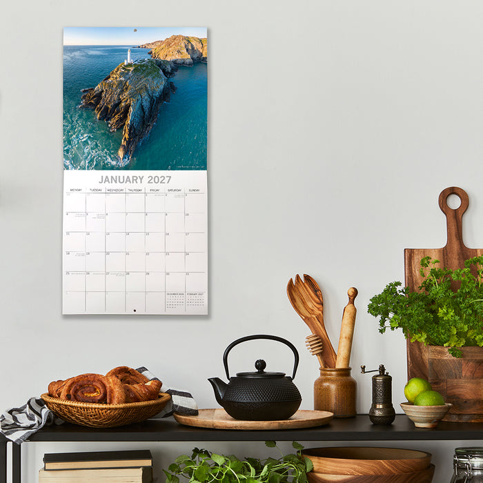 The Gifted Stationery Company 2027 Square Wall Calendar – Beautiful Wales