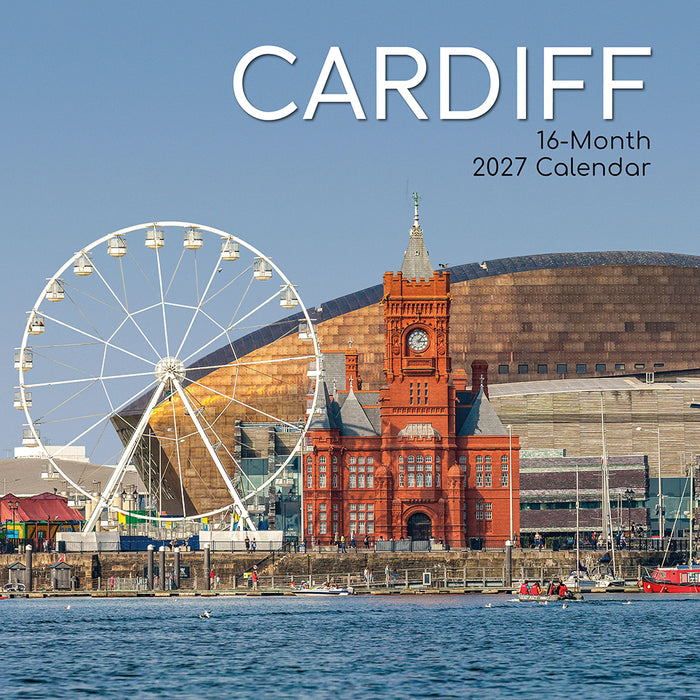 The Gifted Stationery Company 2027 Square Wall Calendar – Cardiff