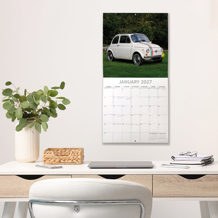 The Gifted Stationery Company 2027 Square Wall Calendar - Classic Cars