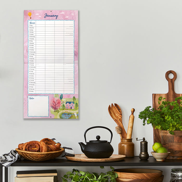 The Gifted Stationery Company 2027 Square Wall Calendar - Country Life