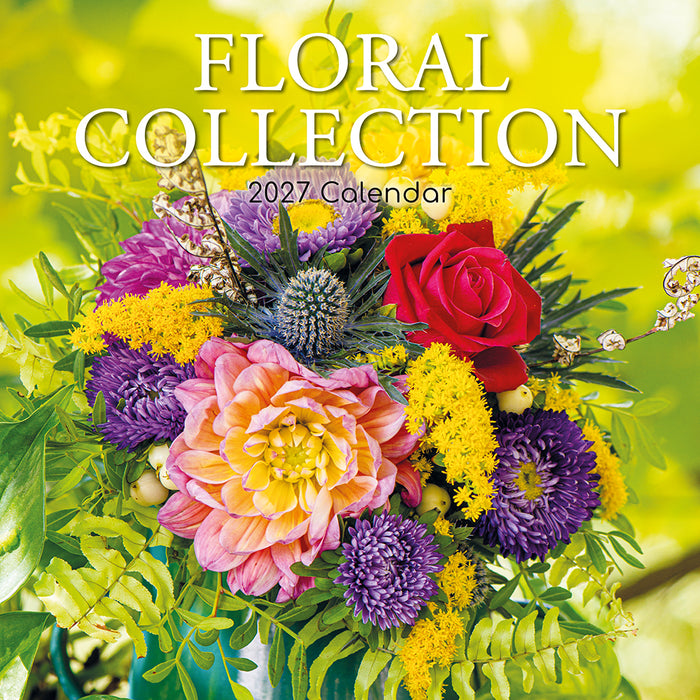 The Gifted Stationery Company 2027 Square Wall Calendar – Floral Collection