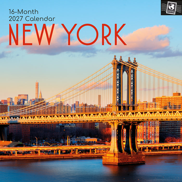 The Gifted Stationery Company 2027 Square Wall Calendar – New York