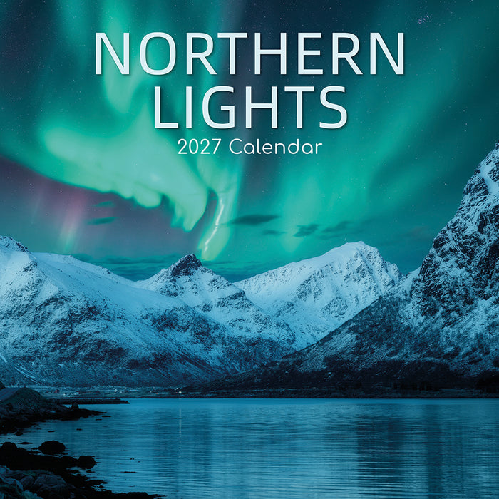 The Gifted Stationery Company 2027 Square Wall Calendar – Northern Lights