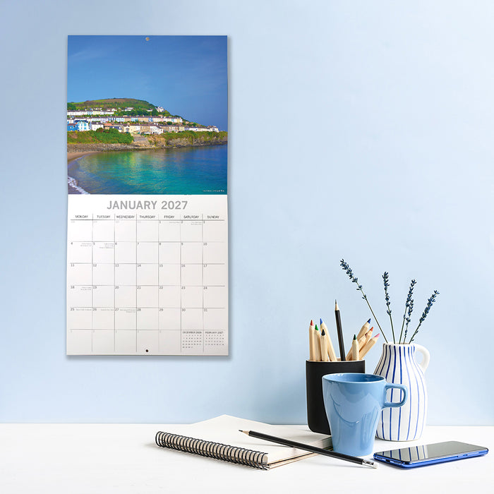 The Gifted Stationery Company 2027 Square Wall Calendar – South Wales