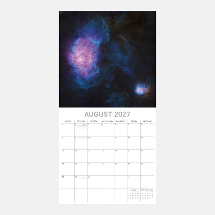 The Gifted Stationery Company 2027 Square Wall Calendar - Space