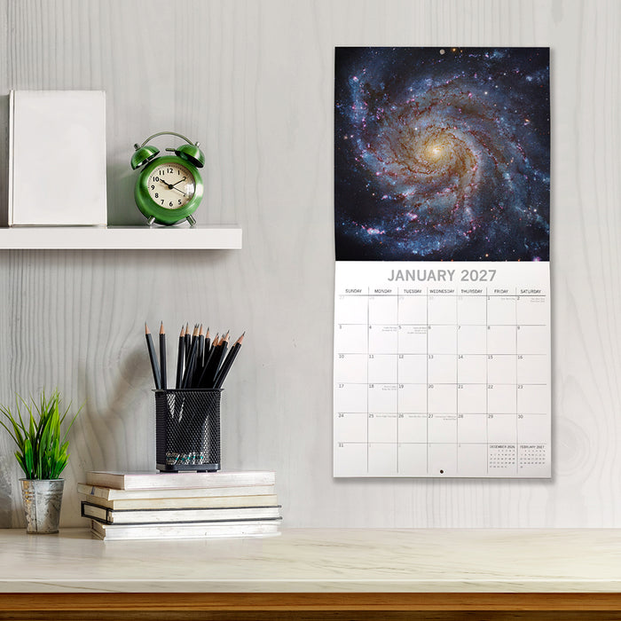 The Gifted Stationery Company 2027 Square Wall Calendar - Space