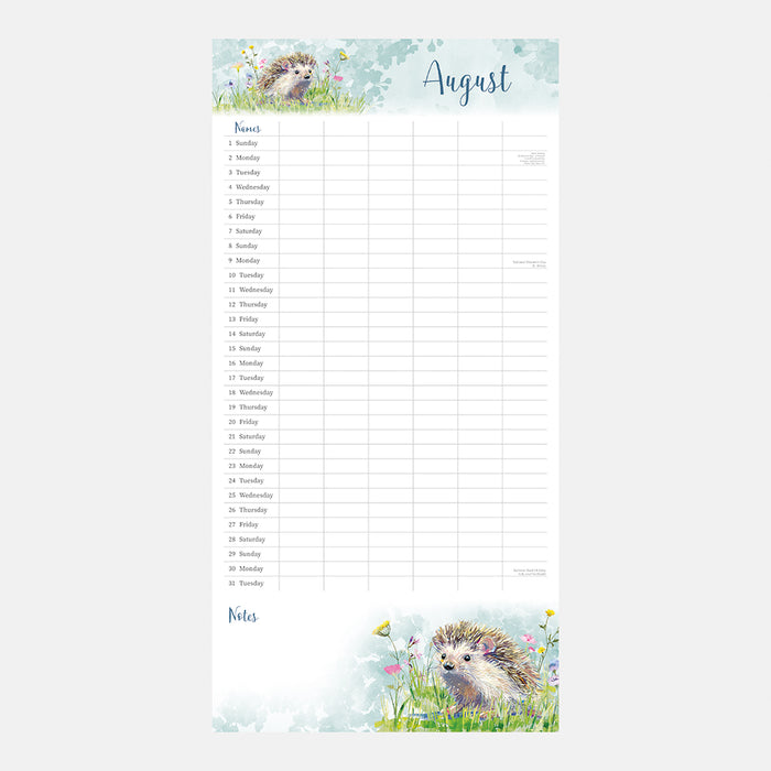 The Gifted Stationery Company 2027 Square Wall Calendar - The Wildlife