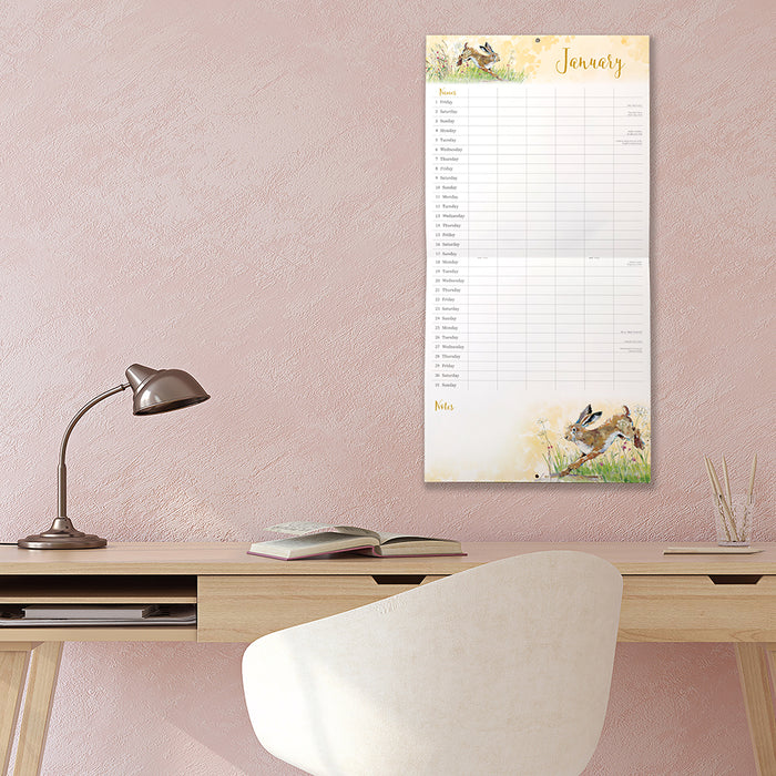 The Gifted Stationery Company 2027 Square Wall Calendar - The Wildlife