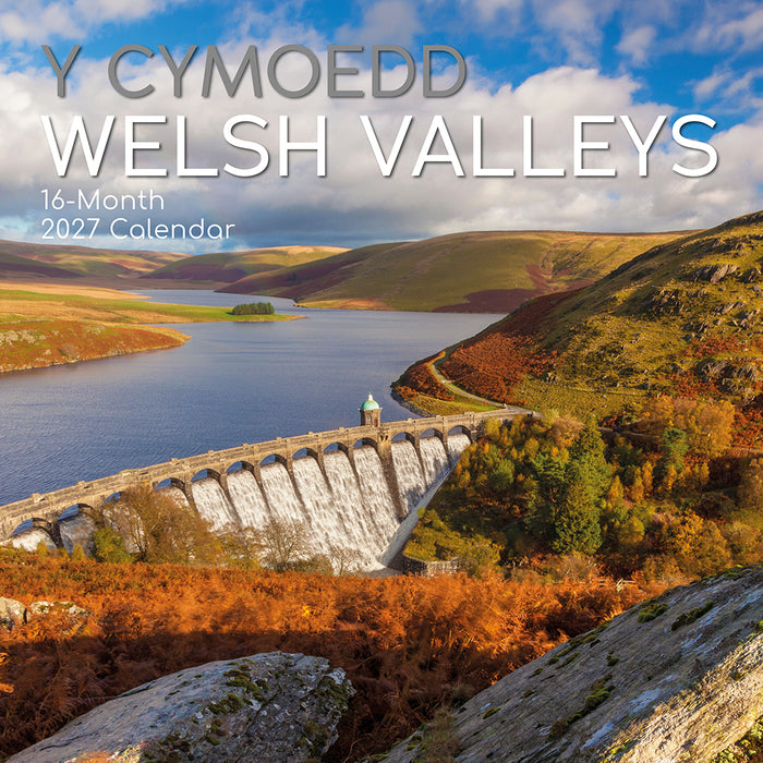 The Gifted Stationery Company 2027 Square Wall Calendar – Welsh Valleys