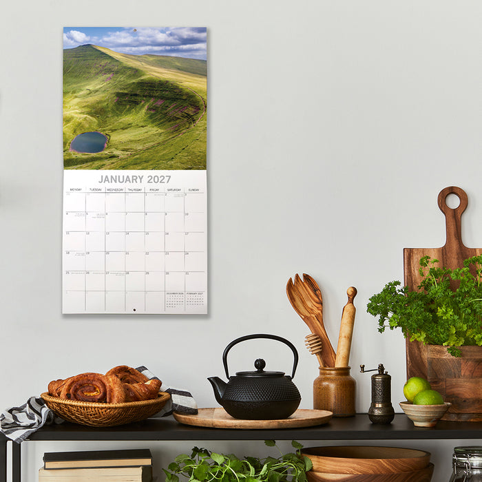 The Gifted Stationery Company 2027 Square Wall Calendar – Welsh Valleys