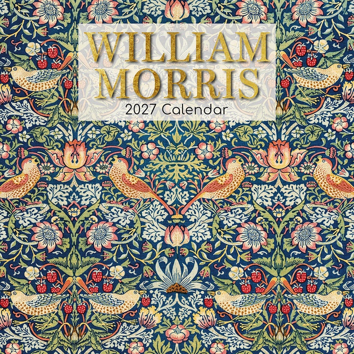 The Gifted Stationery Company 2027 Square Wall Calendar - William Morris