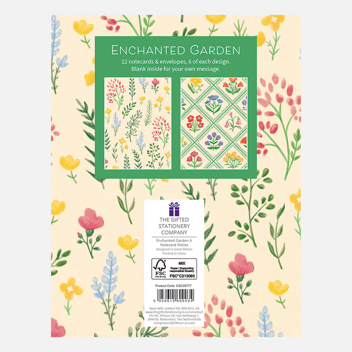 The Gifted Stationery Company Enchanted Garden A Notecard Wallet