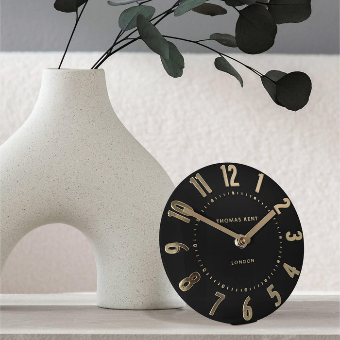 Thomas Kent 6" Mulberry Noir Mantel Clock
