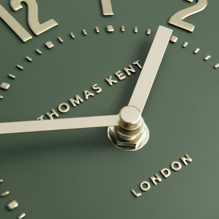 Thomas Kent 6" Mulberry Olive Green Mantel Clock