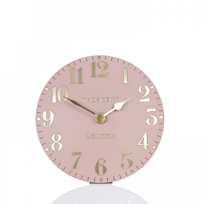 Thomas Kent 6" Arabic Blush Pink Mantel Clock