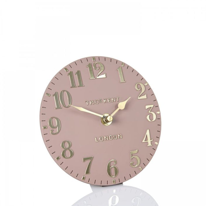Gallery Direct Arabic Mantel Clock Blush Pink