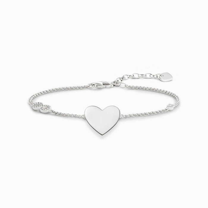 Thomas Sabo Silver Heart With Infinity Bracelet