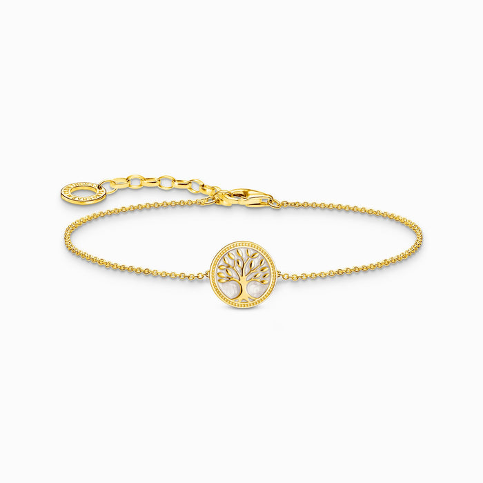 Thomas Sabo Tree Of Love & Cold Enamel Gold Bracelet