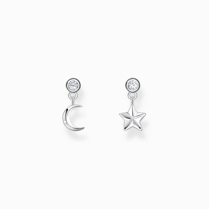 Thomas Sabo Sun And Moon Silver Earrings