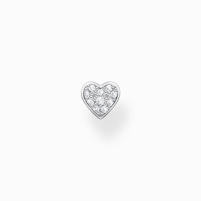 Thomas Sabo Silver Pave Heart Ear Stud