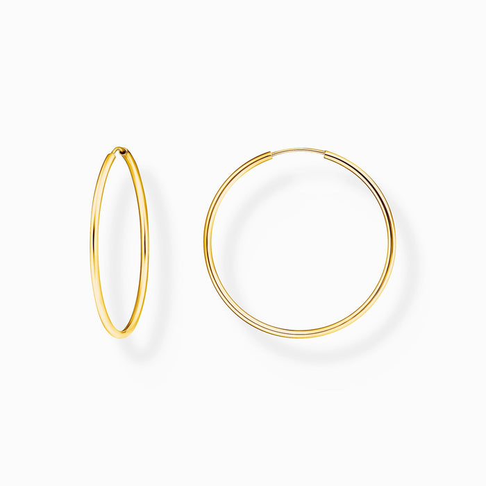 Thomas Sabo Gold Plated Medium Hoop Earrings