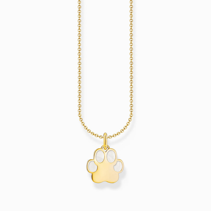 Thomas Sabo Paw Pendant Gold Necklace