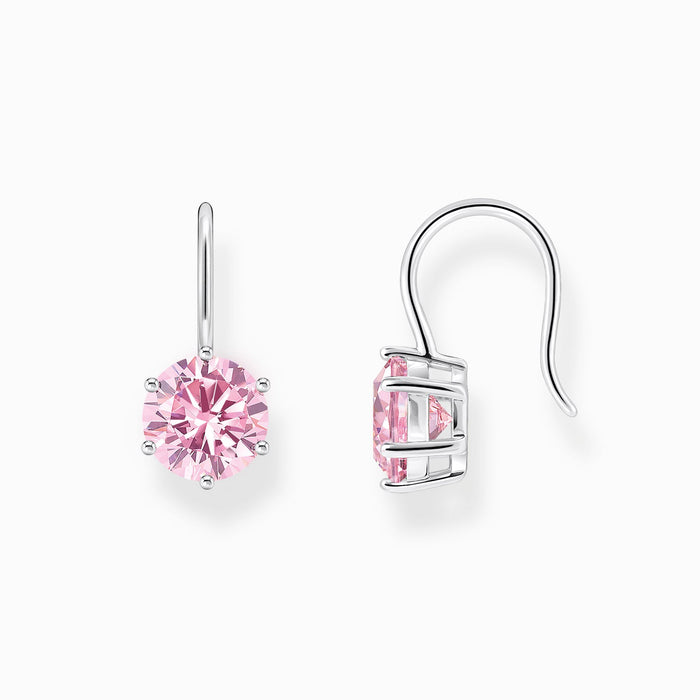 Thomas Sabo Pink Zirconia Silver Ear Studs