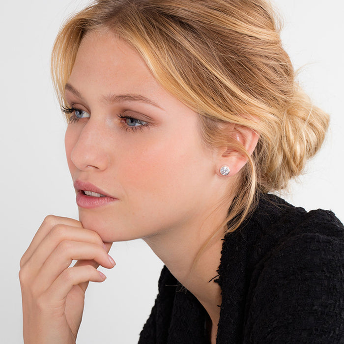 Thomas Sabo Large White Stone Ear Studs