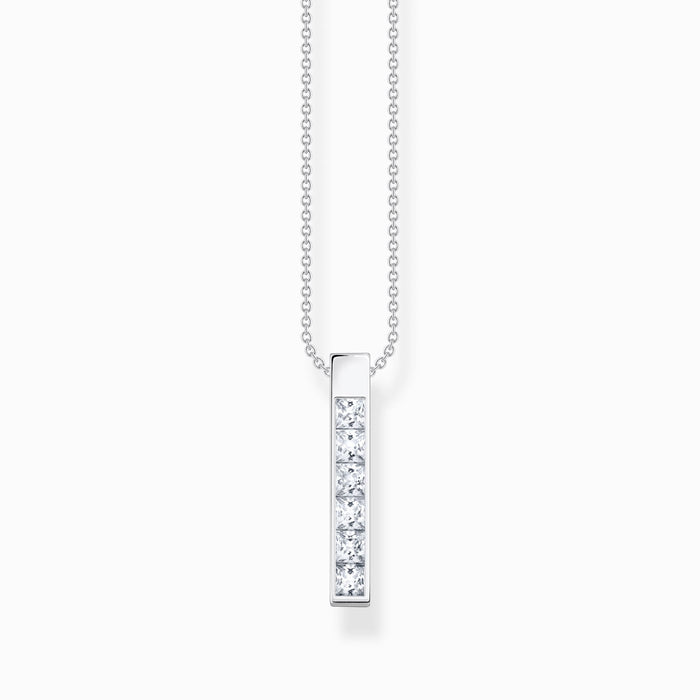 Thomas Sabo Pave Pendant Silver Necklace