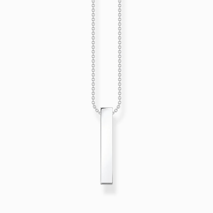 Thomas Sabo Pave Pendant Silver Necklace