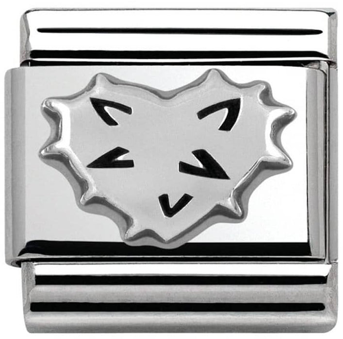 Nomination Classic Silver Oxidised Symbols Thorny Heart Charm