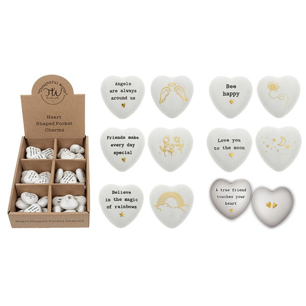 Thoughtful Words Heart Tokens Sentiment