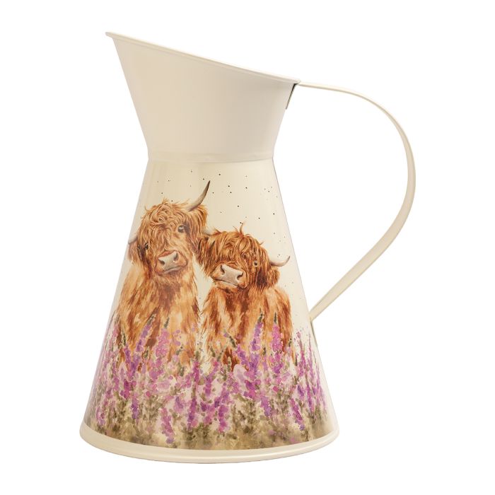 Wrendale 'Gentle Giants' Highland Cow Flower Jug