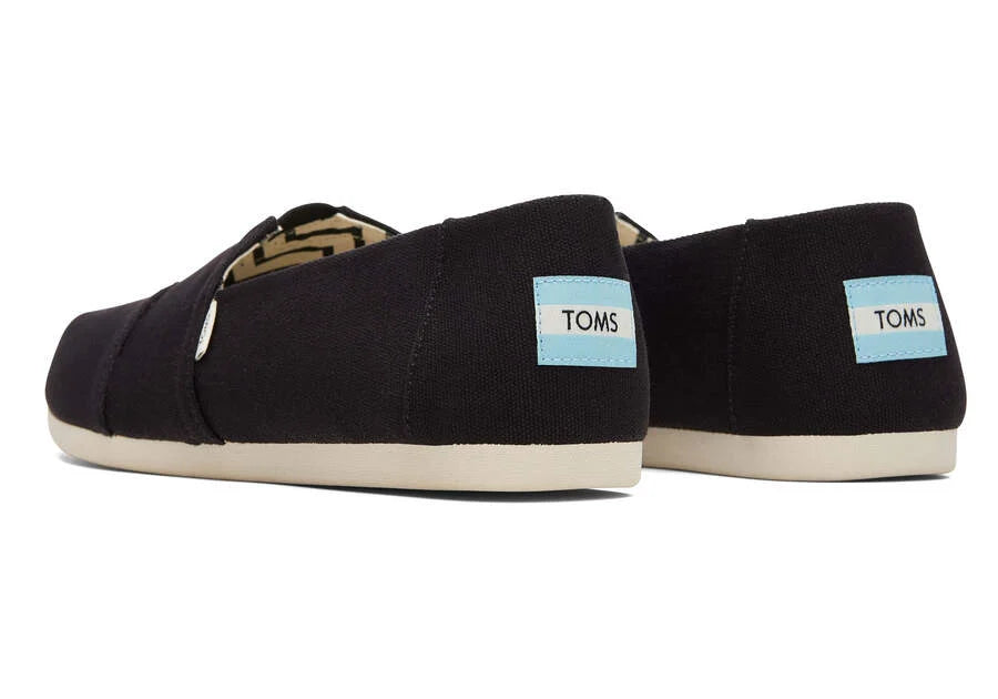 Tom's Men's Alpargata Canvas Shoe Black