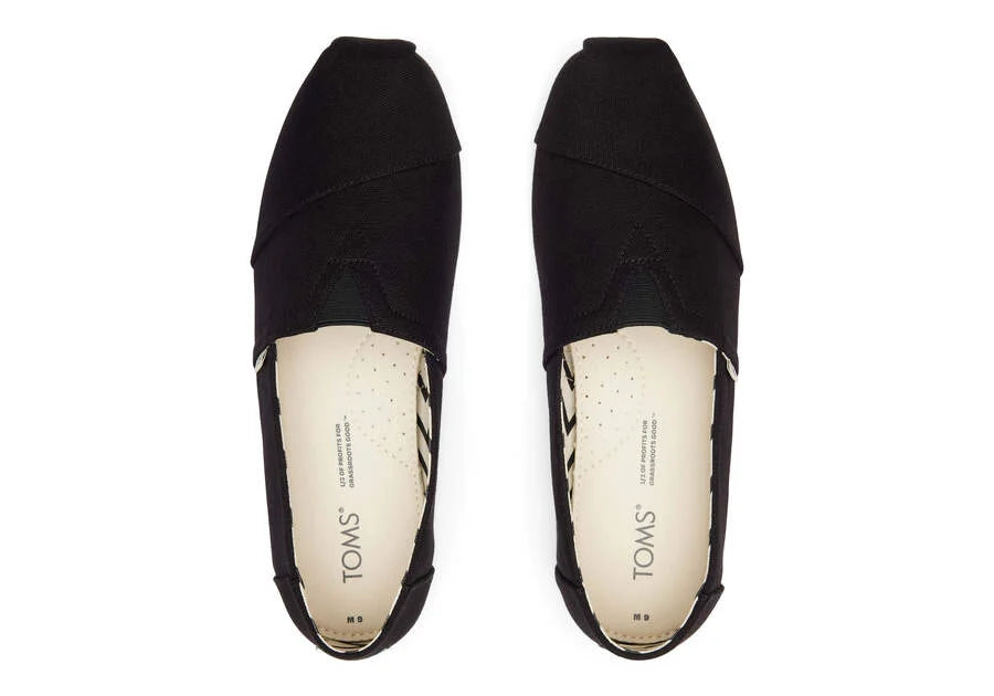 Tom's Men's Alpargata Canvas Shoe Black
