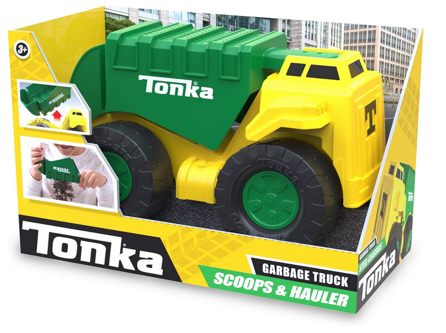Tonka Steel Classics Green Scoop And Hauler Garbage Truck — Maple Gifts
