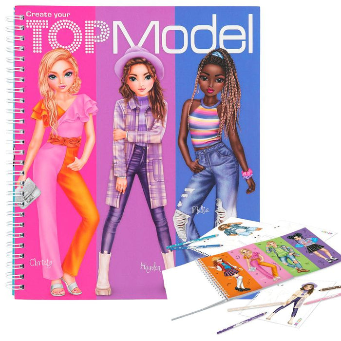 TOPModel Create Your Colouring Book