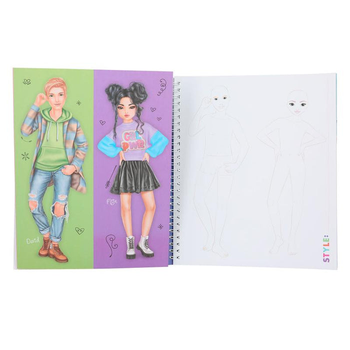 Model Colouring Books TOPModel Create Your Colouring Book — Maple Gifts