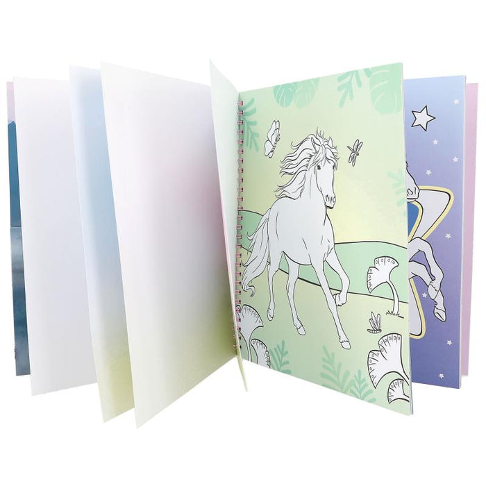 Miss Melody Colouring Book With Reversible Sequins