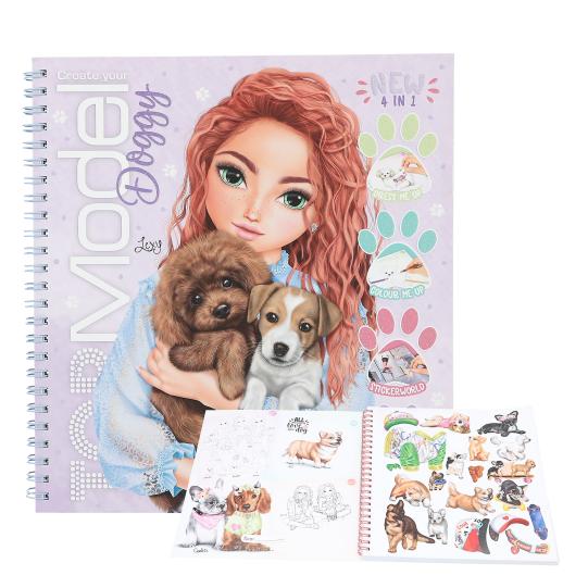 TOPModel Create Your Doggy Colouring Book